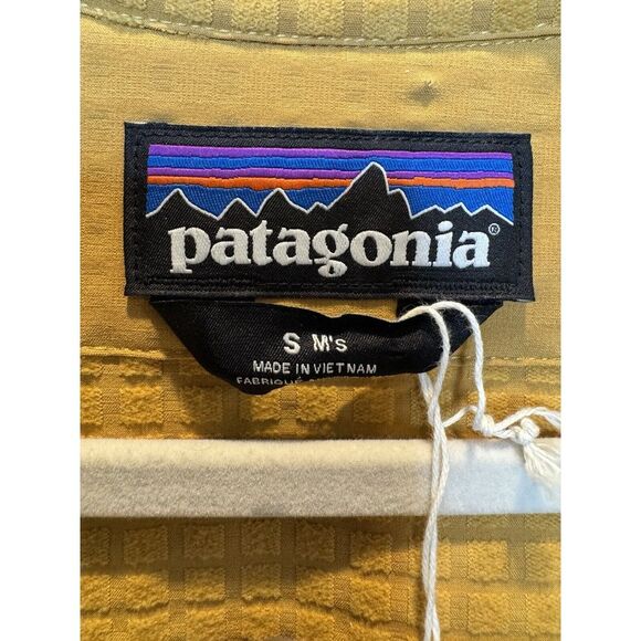 Patagonia Men's Sz Small R-1 Techface Jacket. Pufferfish Gold New - Picture 6 of 8